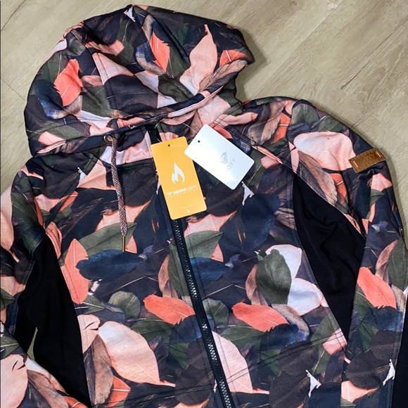 ☃️ Roxy Frost Technical Zip-Up Hoodie Sherpa ☃️ - Picture 2 of 7